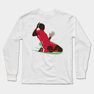 Sadio Mane Slide Goal Celebration Long Sleeve T-Shirt